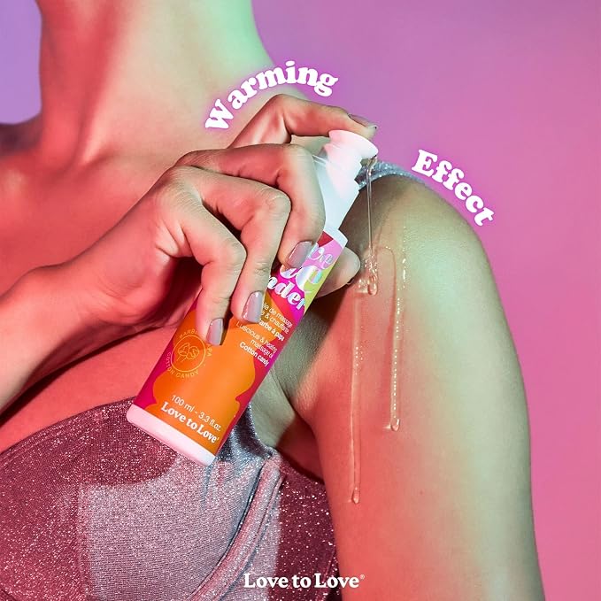Love Me Tender Luscious Hydrating Strawberry Warming Massage Oil – Kissable Flavored Massage Oil for Couples Intimacy, Romantic Date Night, Couples Play, Sensual Body Oil, Intimacy Items 3.3 fl oz