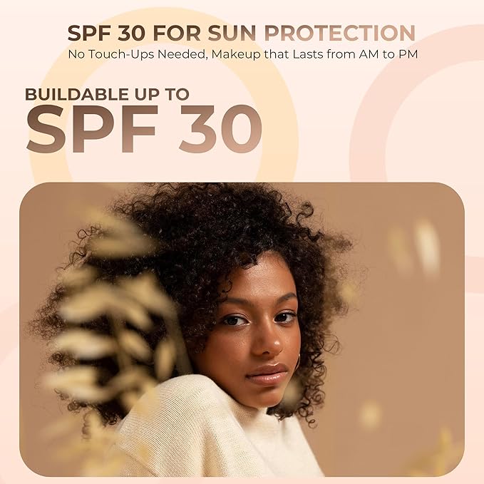 COCOA FOUNDATION (5g Sample Size Jar) – Loose Mineral Foundation Makeup – Matte Finish, Buildable Coverage for Deep Warm Skin – Sweet Face Minerals, SPF 30