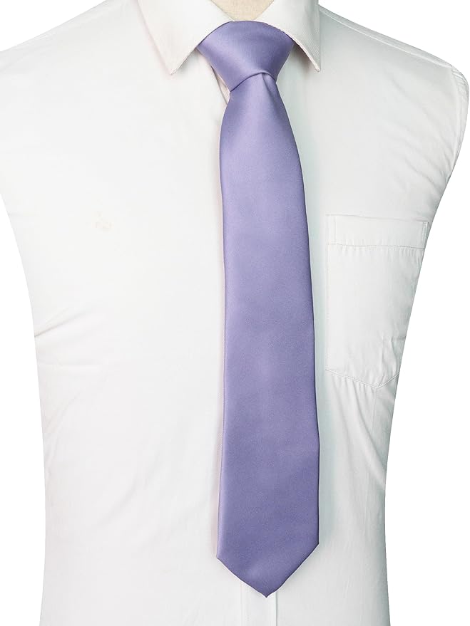 JEMYGINS Solid Color Tie Mens Necktie for Business and Wedding