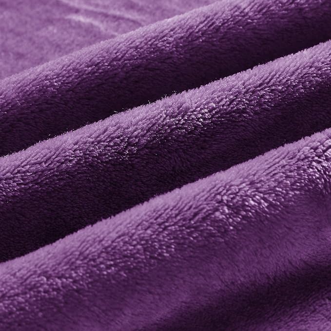 BEDELITE Fleece Blanket Soft Plush Throw for Couch Purple 50"x60" | Ultra Soft Fleece, Plush Microfiber, Lightweight Warmth, All Season Comfort, Fade Resistant, Machine Washable, Couch Sofa Bed