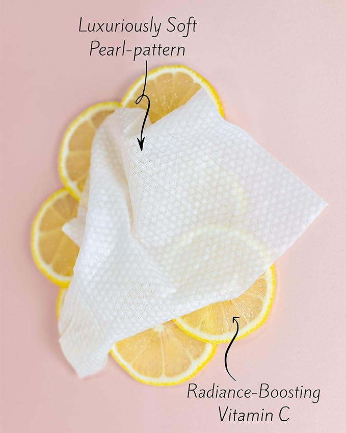 Fresh One Makeup Remover Wipes - Facial Cleansing | Deeply Hydrating | Brightening, Radiance-Boosting | Gently Removes Waterproof Makeup, Oil, & Eye Mascara | Face wipes for women | STRIPTTE (90 CT)