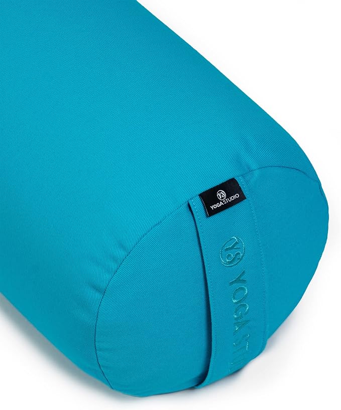 Yoga Studio Yoga Bolster | European Organic Buckwheat | (GOTS Certified) | with Removable Washable Cover