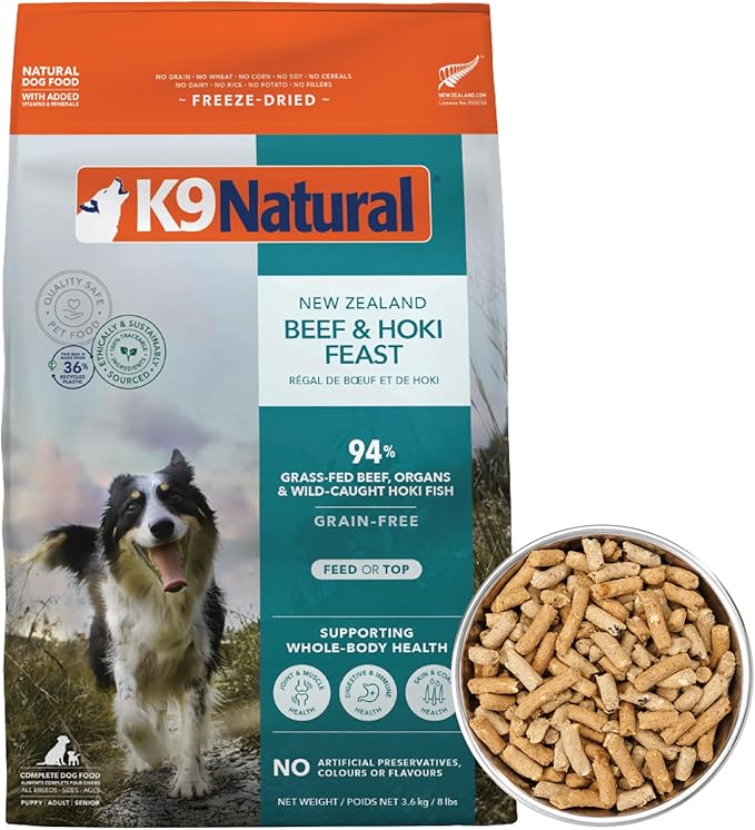 K9 Natural - Freeze Dried High Protein Grain-Free Dog Food Or Topper