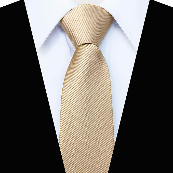 JEMYGINS 3.15“Solid Color Pre-tied Adjustable Necktie for Business and Wedding