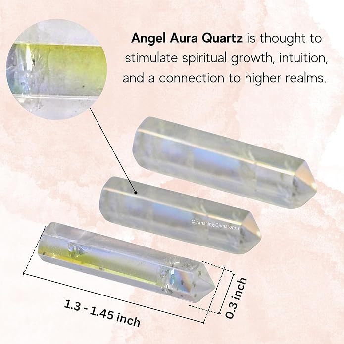 Amazing Gemstone Crystal Points Bulk Healing Crystals & Stones - Premium Single Terminated Healing Wand Point Bulk Crystals for Crafts, Crystal Grid, DIY Work