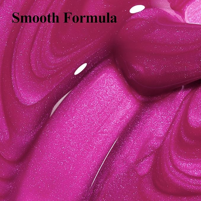 Matte Nail Polish, Air Quick Dry, Hot Pink Nail Lacquer Matte Finish, High Pigmented Long Lasting & Fast Drying Velvet Nail Polish for Valentine's Day Gift Nail Art, Mist Effect 12ml
