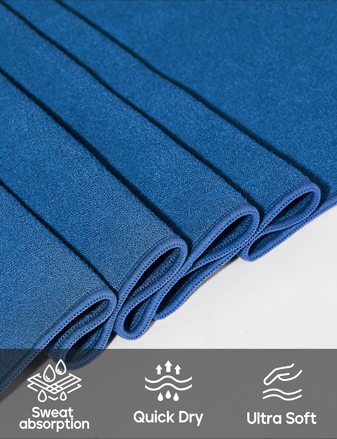 Heathyoga Yoga Mat Towel Non Slip for Hot Yoga Towel with Silicone Grip & Free Spray Bottle, 72"X26" Extra Large Microfiber Yoga Towel for Bikram, Pilates, Fitness