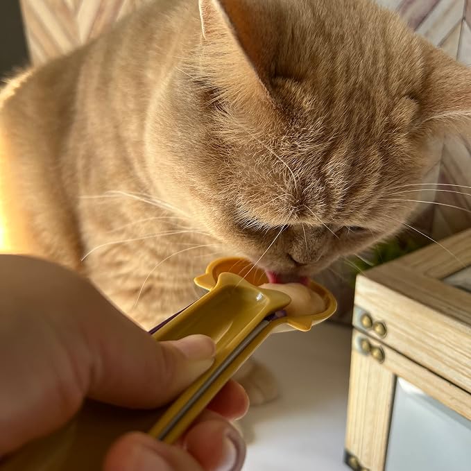 Cat Treat Dispenser – Wet Treat Squeezer for Puree & Bisque, Green