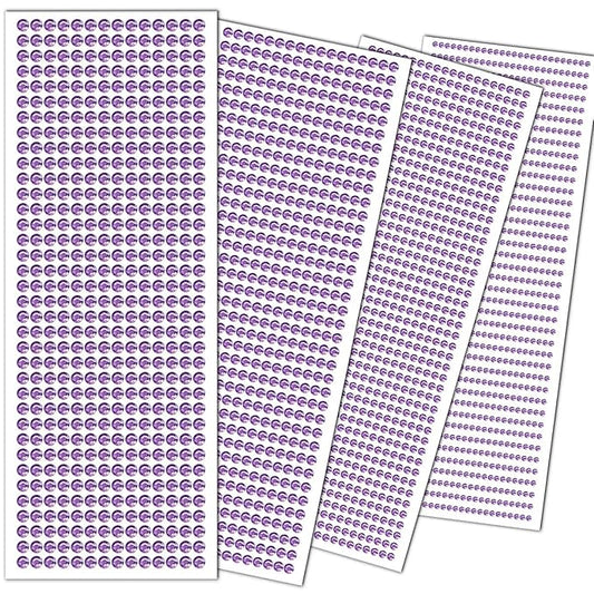3090PCS Face Gems Eye Jewels Rhinestones Crystals Stickers 3/4/5/6mm with Light Purple Rhinestones Stickers for Body, Stick on Jewels Makeup Glue for Face Eye Hair Nails Make up and Craft Decor