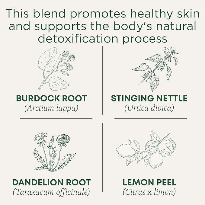 Traditional Medicinals Tea, Organic Everyday Detox Lemon, Supports Healthy Skin & Liver Function, Detox, 16 Tea Bags (Pack of 2)