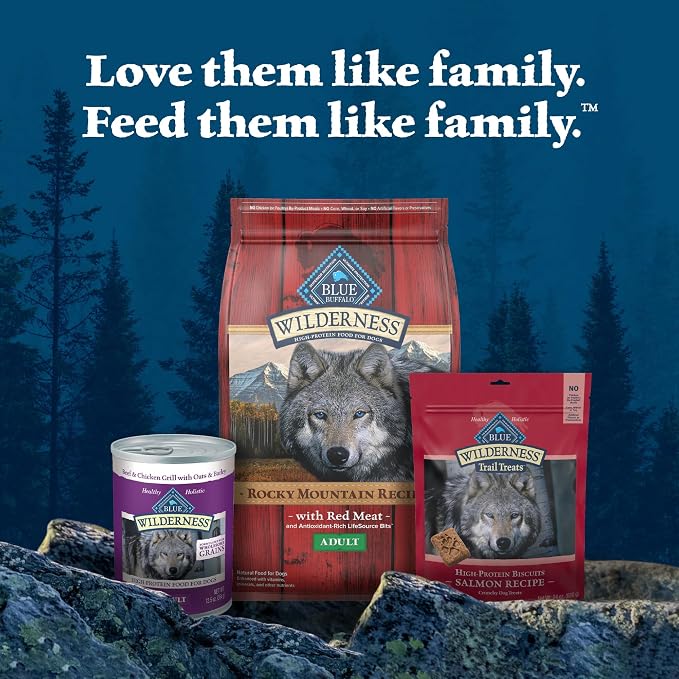 Blue Buffalo Wilderness Trail Treats Wild Bones Large Dental Chews, Grain-Free Dog Bones for Large Dogs Made with Natural Ingredients, 10-oz Bag (Pack of 6)