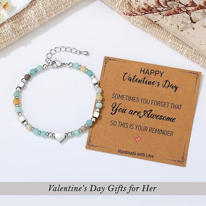 TONY & SANDY Tiny Beaded Bracelets for Women, Sometimes You Forget You're Awesome Gift, Unique Gifts for Women, Mom, Daughter, Wife, Coworker, Best Friend, Bestie, Granddaughter