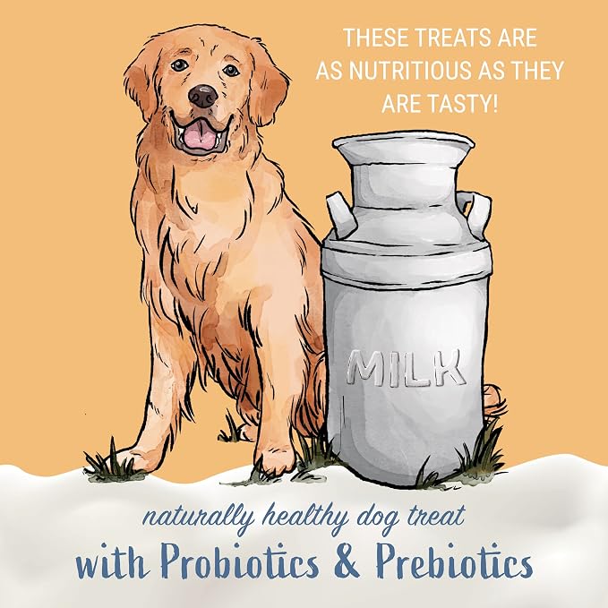 Yogurt Sticks, Prebiotic & Probiotics, Protein Rich - Lactose Free - Gluten Free - Corn Free - Grain Free, USA Made, for All Breeds, 5 pieces of Droolicious Yogurt Sticks, Peanut Butter Flavor