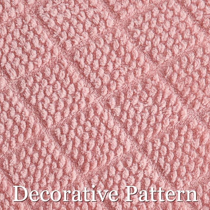 Whale Flotilla Soft Fleece Throw Blanket for Couch, Pink | Jacquard Waffle Blankets for Home Decor, Lightweight and Cozy, All Season Suitable, 50x60 Inch