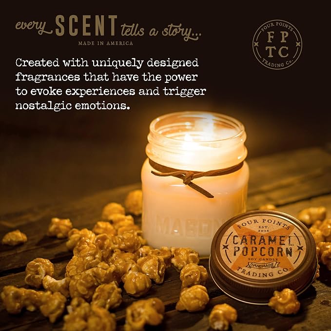 Hand Crafted Tobacco Scented Candle - Soy Aromatherapy Candle with Jar - Great Gift for Birthdays, Anniversary, Christmas, New Year, House Warming, Man Caves and More - 8oz