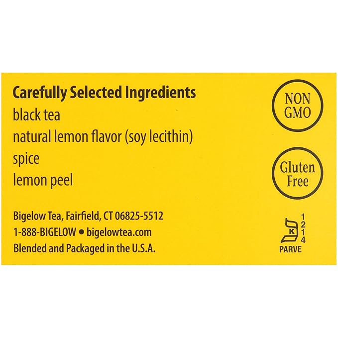 Bigelow Lemon Lift Black Tea Bags 28-Count Boxes (Pack of 6) Lemon Flavored Black Tea Naturally & Artificially Flavored