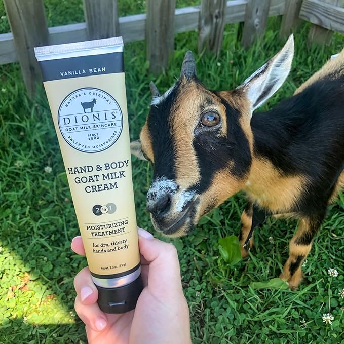 Dionis Goat Milk Hand & Body Cream Vanilla Bean 3.3oz (Pack of 1)