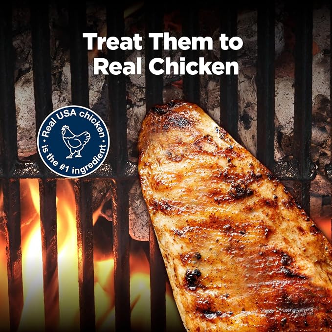 Blue Buffalo Nudges Grillers Chicken Dog Treats, 10 oz | Real Chicken First, Oven-Dried, Easy to Tear, For All Breed Sizes, No Corn, Wheat, or Soy