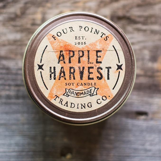 Apple Harvest 8 Oz Scented Soy Aromatherapy Candle w/Jar