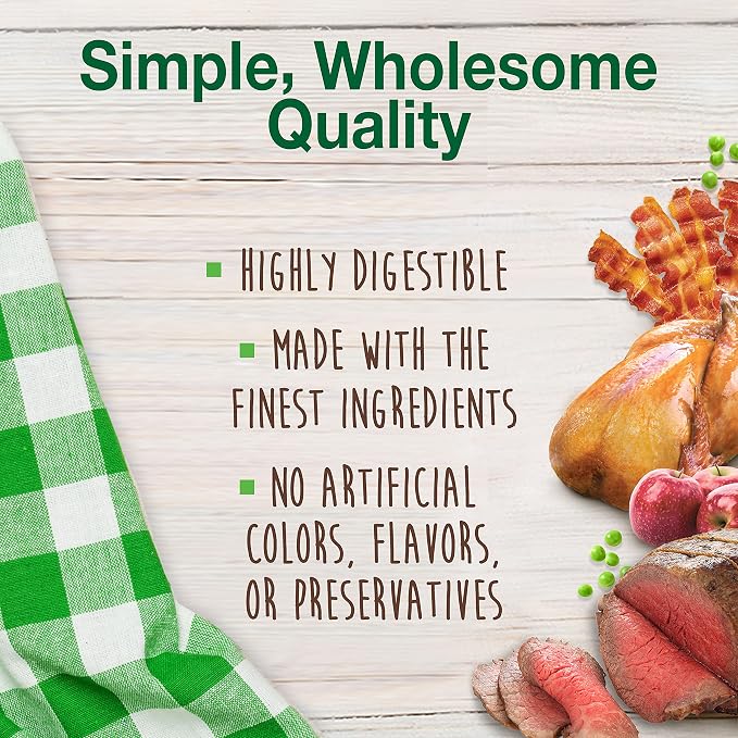 Nylabone Healthy Edibles Puppy Dog Treats Variety Pack, 3 Count | Roast beef, turkey & apple, bacon flavor, natural puppy treats, made in USA, highly digestible, for x-small dogs up to 15 lbs