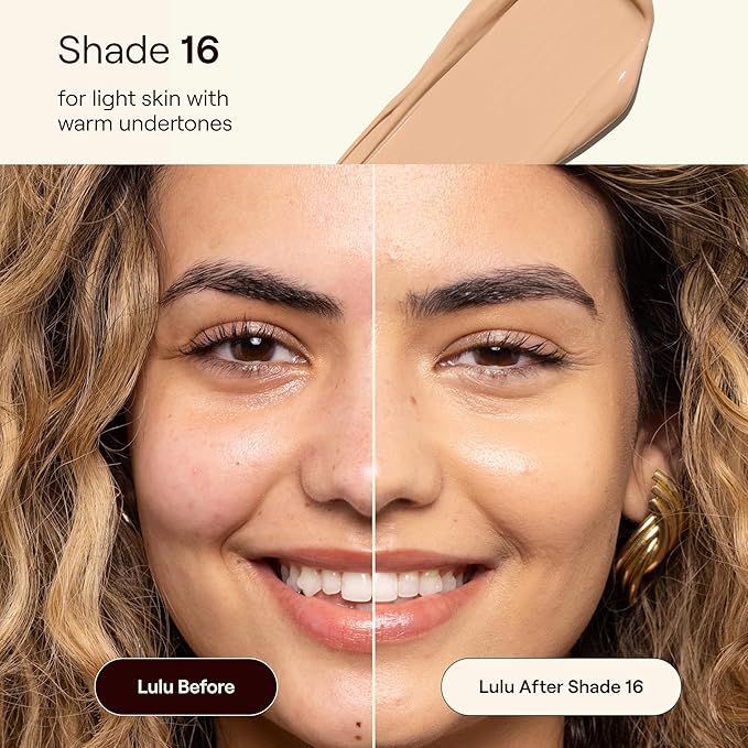 Live Tinted HUESTICK Complexion Stick - Medium-to-Full Buildable Coverage - Soft Matte Finish - Multitasking Makeup Stick - Lightweight, Creamy Formula - Shade 16