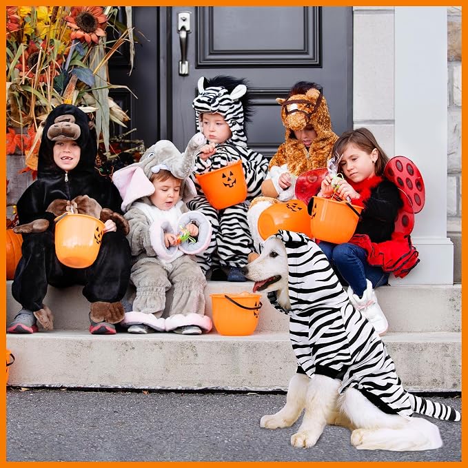 NACOCO Halloween Dog Tiger Costume - Pet White Tiger Cosplay Clothes Coat Hoodie Outfits Cute Warm Winter Apparel for Small and Medium Dogs(White, XL)