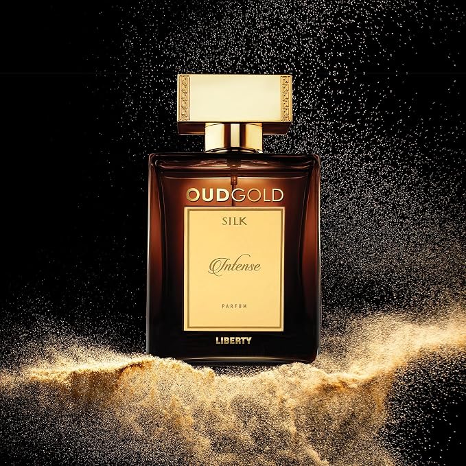 Liberty Premium Oud Luxury Seductive Long Lasting (3 days) OudGold Silk Intense Parfum for Men & Women (100ml/3.4Oz), Designed in France, Woody Notes