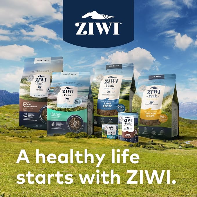 ZIWI Peak Air-Dried Dog Food Bundle - All Natural, High Protein, Grain Free & Limited Ingredient with Superfoods (Beef, Lamb & Chicken, 16oz Each)