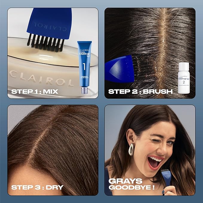 Clairol Root Touch-Up by Nice'n Easy Permanent Hair Dye, 4R Dark Auburn/Reddish Brown Hair Color, Pack of 1