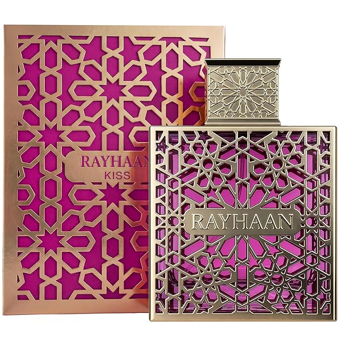Rayhaan Kiss – Sweet, Fruity, Gourmand, Floral – Eau de Parfum Spray Long-Lasting Fragrance for Women, 3.4 Ounce / 100 ml
