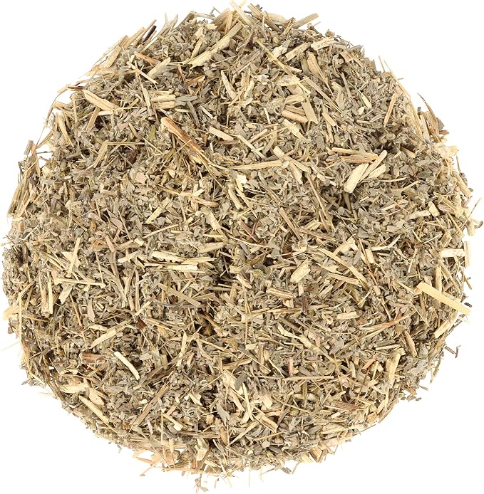 Halo Naturals Organic Wormwood Herb Cut & Sifted, 4 Ounces (Artemisia Absinthium) USDA Certified Wormwood Tea | Non-GMO | Vegan| Resealable Pouch| Packaged in The USA (Pack of 1)