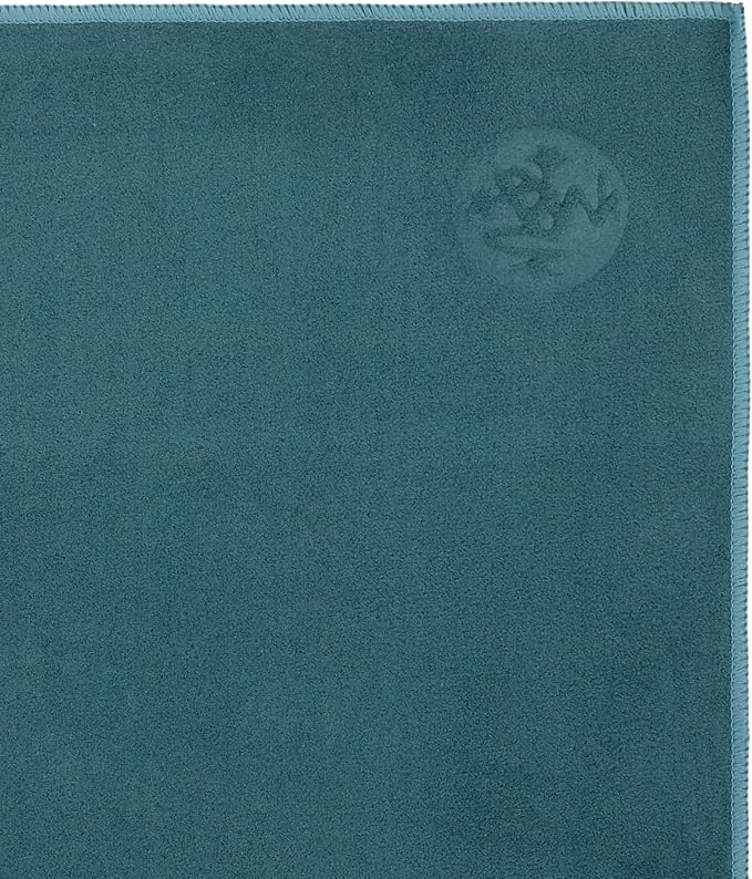 Manduka eQua Hand Towels - 16" | Rapid Moisture Activated Grip | Quick Drying, Soft Microfiber | Machine Washable | 16 x 26.5 inches | Sage Solid