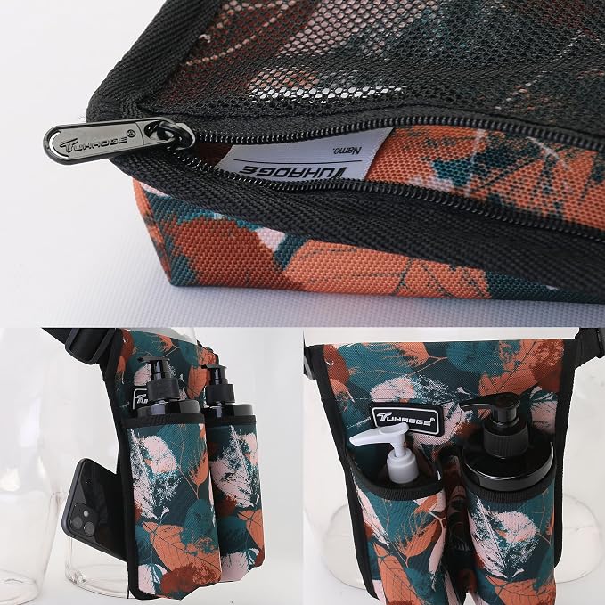 Massage Bottle Bag Massage Oil Holster Lotion Holster Massage Therapist Massage Oil Holster Massage Lotion (TH2kd- YellowShuYe)