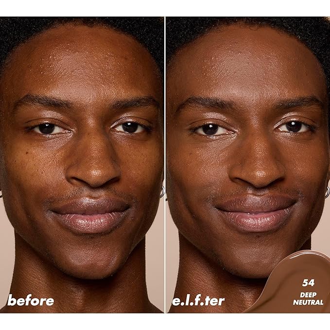e.l.f. Soft Glam Satin Concealer, Medium Coverage For Blemishes & Under-Eye, Crease-Resistant, Long Lasting, Vegan & Cruelty-Free, 54 Deep Neutral