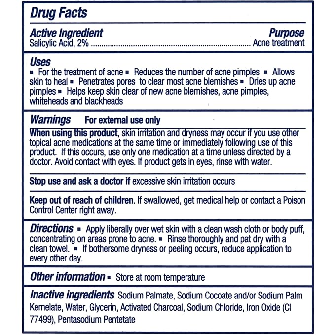 Asepxia Salicylic Acid & Activated Charcoal Bar Soap | Acne Treatment, Reduces Pimples & Blemishes, Deep Cleansing Facial Cleanser, Dries Out Acne, Prevents Breakouts, Face wash, 4 Oz, 2-Pack