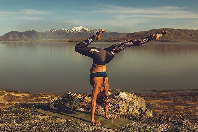 JadeYoga Harmony Yoga Mat - Durable & Thick Gym Fitness Mat, Non-Slip Natural Rubber Yoga Mat - Home Exercise & Stretching Mat, Workout Mat - Yoga, Pilates & Meditation for Women & Men
