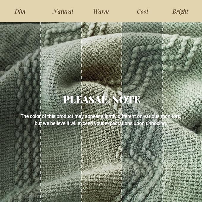 BATTILO HOME Sage Green Throw Blanket for Couch, 50"x60" | Sage Green Decor, Knit Throw Blankets For Bed, Spring Green Throw Blanket