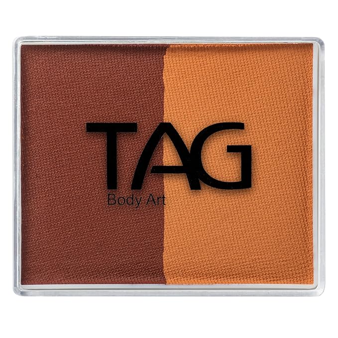 TAG Face and Body Paint - Split Cake 50g (Brown/Mid Brown)