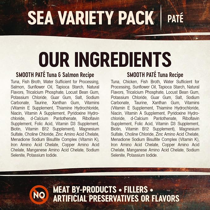 Wellness CORE Tiny Tasters Wet Cat Food Pate, Seafood & Poultry Variety Pack Bundle, 1.75-Ounce Pouches (Pack of 24)