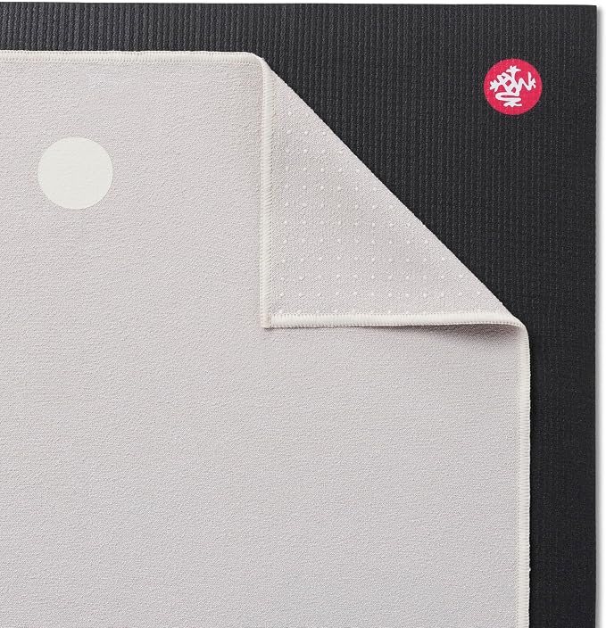 Manduka Yogitoes Hot Yoga Mat Towel - 71" | Moisture Activated Grip | Patented Silicone Nubs | Highly Absorbent, Durable & Easy Care | Made from Recycled Materials | 71 x 24 Inches | Linen
