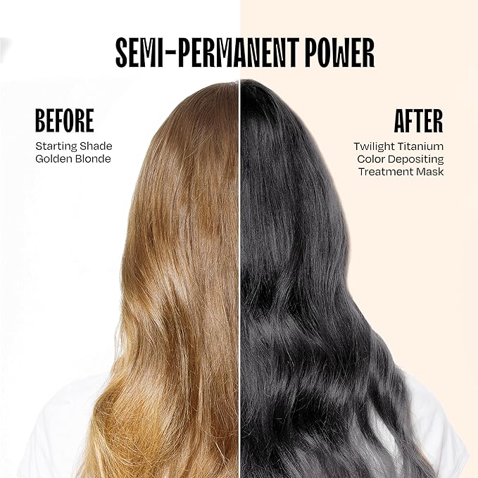 Overtone Semi Permanent Hair Color Conditioner, Twilight Titanium, 8 oz, Nourishing, Damage-Free, Color Depositing Mask for All Hair Types with Shea Butter & Coconut Oil, Vegan & Cruelty-Free