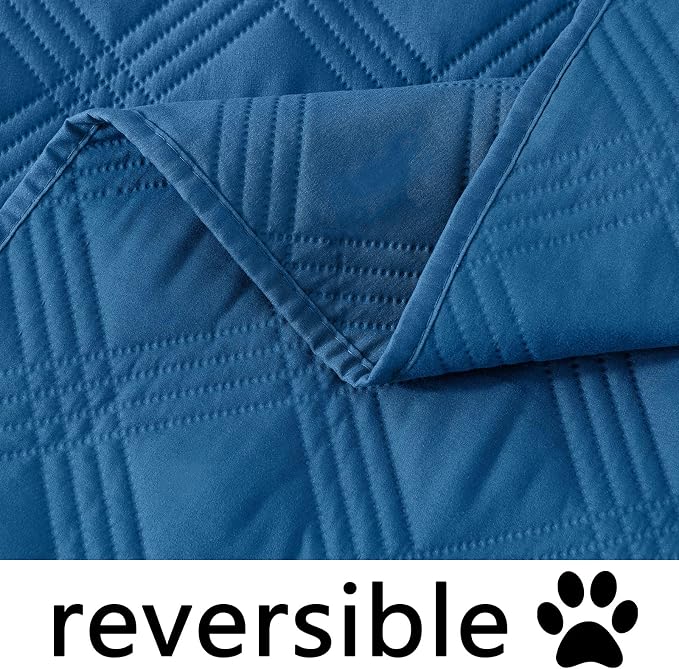 Waterproof Reversible Dog Blanket, Soft Couch Cover for Dogs Washable | Dual-Sided Waterproof Pet Bed Blanket, Resist Stains Spills & Pet Hair, Practical Furniture Protector For Pets, Size 30"x70"