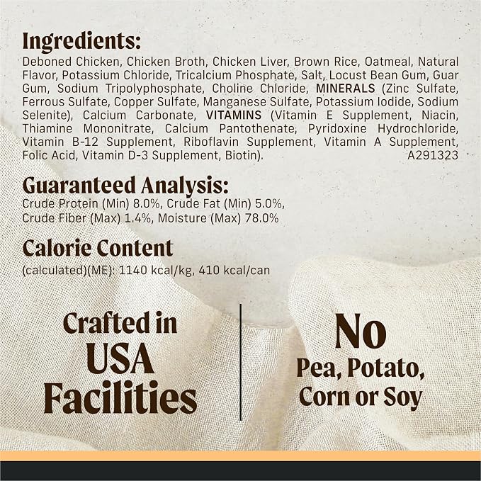 Merrick Limited Ingredient Diet Healthy Grains Canned Wet Dog Food Chicken & Brown Rice Recipe for Adult Dogs, 12.7 oz Can