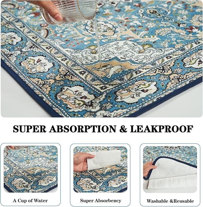 Washable Pee Pads for Dogs, Reusable Puppy Pads 48"x 48" 2 Pack | Leak-Proof, Super Absorbent Potty Training Pads With Non-Slip Backing For Crates, Floor, Playpen, Whelping & Furniture