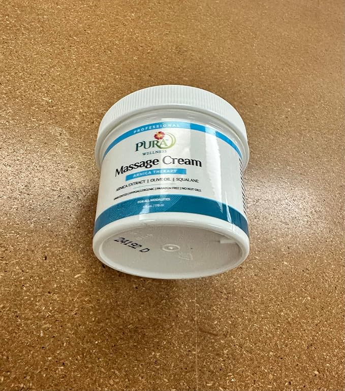 Arnica Therapy 4 Fl oz Massage Cream, Arnica Extract, Professional, Massage Therapy, Deep Tissue, Unscented, Hypoallergenic, Natural Ingredients, Skin Hydrating, Moisturizing, Muscle Relief