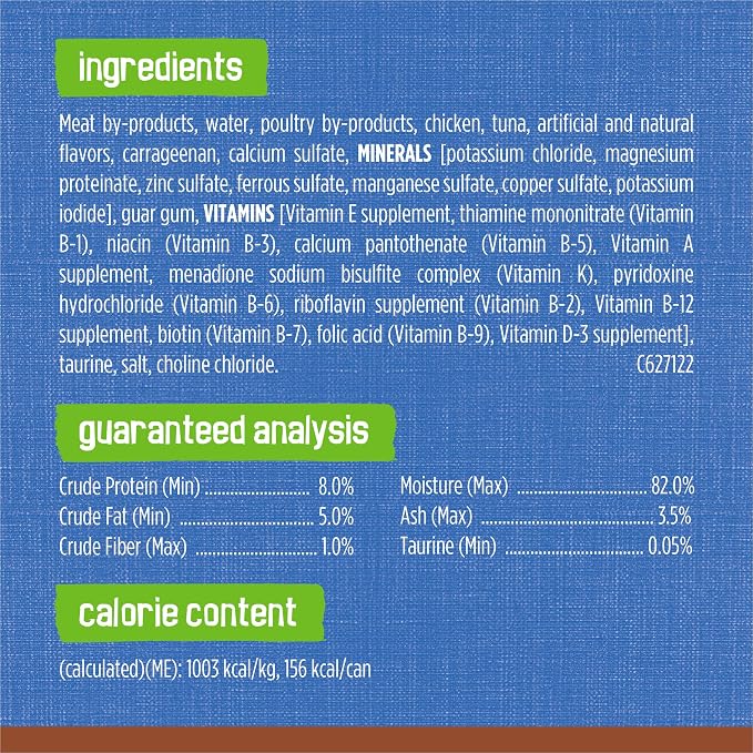 Friskies Purina Wet Cat Food Pate,Extra Gravy with Tuna - 5.5 oz. Cans,(Pack of 48)