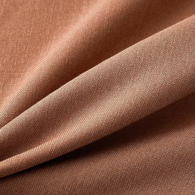 MIULEE Pack of 2 Decorative Linen Burlap Textured Pillow Covers Fall Farmhouse Boho Accent Pillowcases for Sofa Car Couch Bedroom Living Room Decor 18x18 Inch Rust