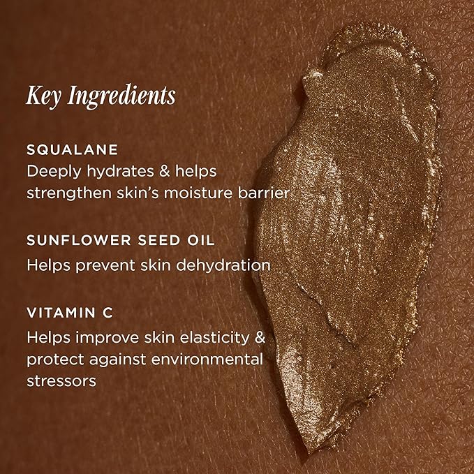 + Lux Unfiltered N°10 Blurring Body Glow Lotion - Instant Body Shimmer Lotion that Blurs Imperfections and Hydrates with Shea Butter, Squalane & Vitamin C - Vegan, Cruelty Free, Fragrance Free