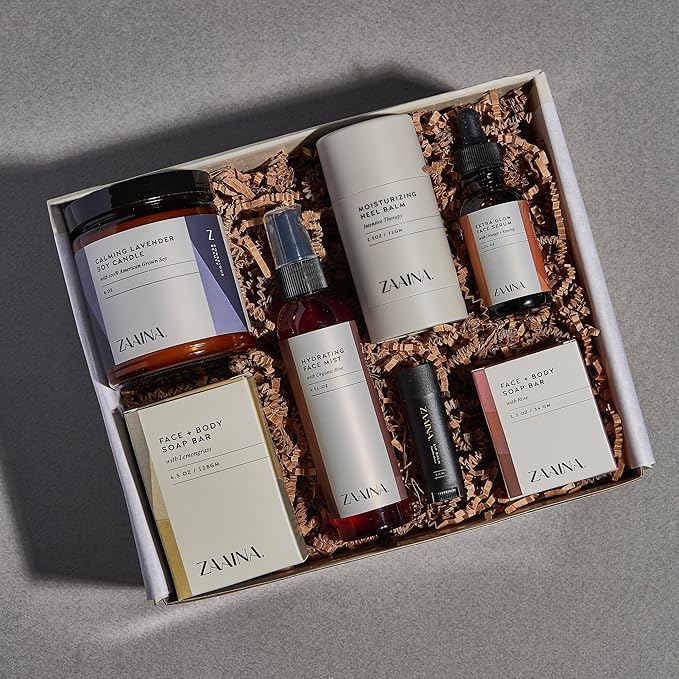 Gifts for Mom - Mother's Day Spa Gift Set for Women, Luxurious Bath Gift Set, Relaxing Spa Set, Pampering Body Care Set, Spa Gift Basket for Women, Beauty Self Care Kit Gift Box, Home Spa Care Package - by ZAAINA