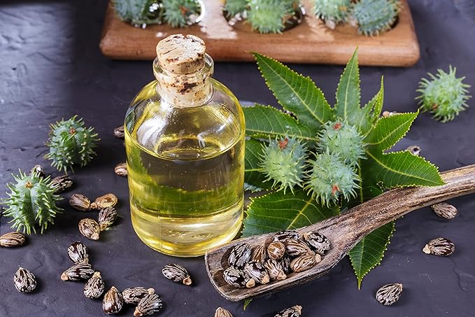 Pure Castor Oil - 8 oz w/Dispense Cap - Pure, Natural, Non-GMO, Hexane-Free, Vegan Carrier Oil - Promotes Hair Growth, Conditions - Skin, Hair, Lashes, Brows, Cuticles & More